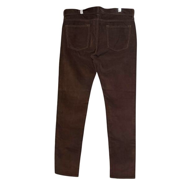 Jcrew 484 Slim Corduroy Brown Pants Women's size 34 x 34 New - Picture 2 of 6